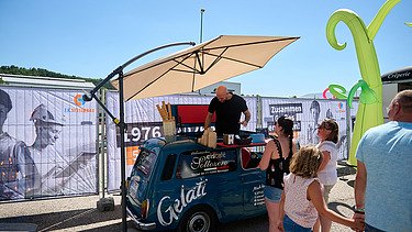 Eiswagen am Familientag