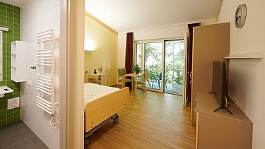 Foto eines Bewohnerzimmers