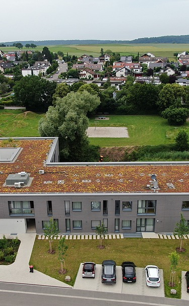 Drohnenaufnahme Gesamtgebäude