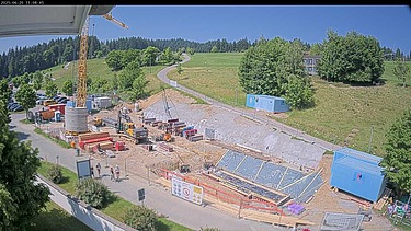 Foto von der Webcam der Baustelle