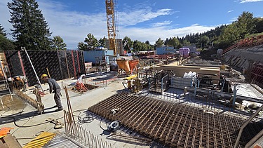 Foto während Bauarbeiten