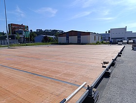 Schwerlastboden wird gelegt
