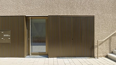 Foto Eingangstür mit Fassade
