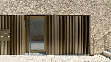 Foto Eingangstür mit Fassade
