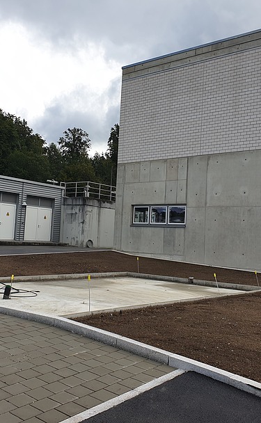 Bild Technikgebäude Kläranlage FN