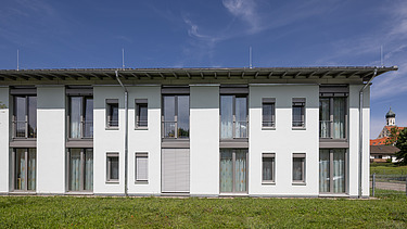 Foto eines Gebäudeteil von Außen