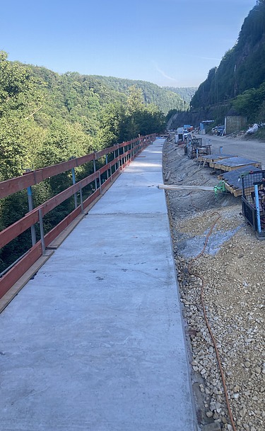 Foto der Baustelle