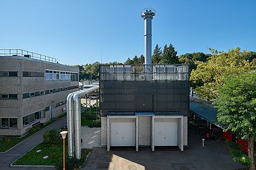 Bild Frontansicht außen BHKW