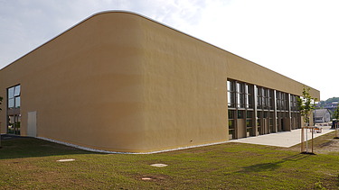 Foto gerundete Gebäudeecke